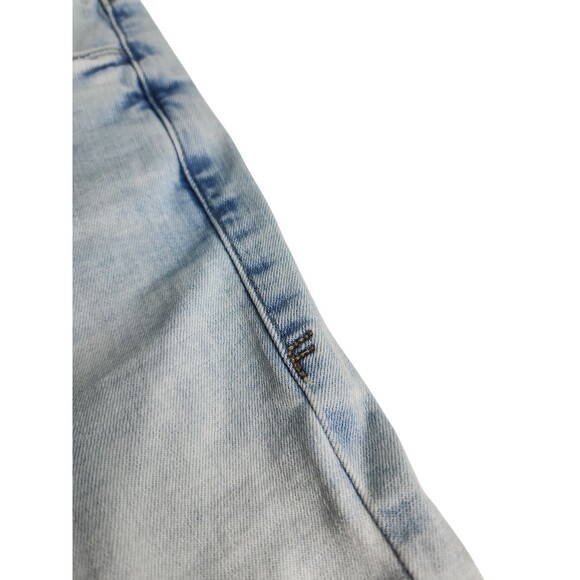 FRAME Women's Le Crop Mini Boot Cut Jeans Size 28 Light Wash Raw Hem Streetwear - Picture 10 of 13